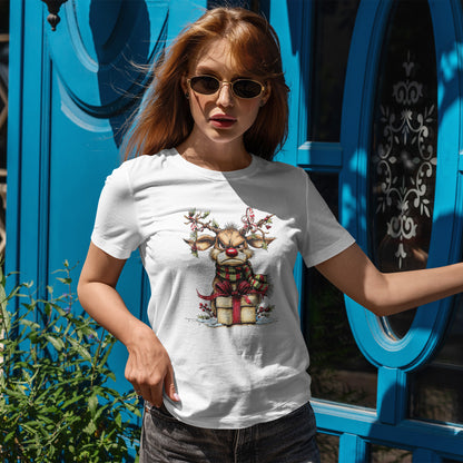Grumpy Reindeer Gift Box Christmas T-Shirt