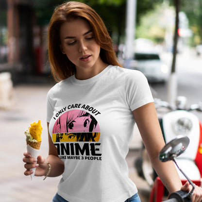 I Only Care About Anime And Like Maybe 3 People Shirt - Manga Eyes Tee