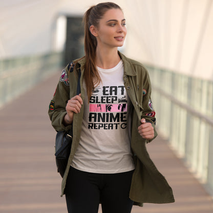 Eat Sleep Anime Repeat Shirt - Otaku Routine Tee