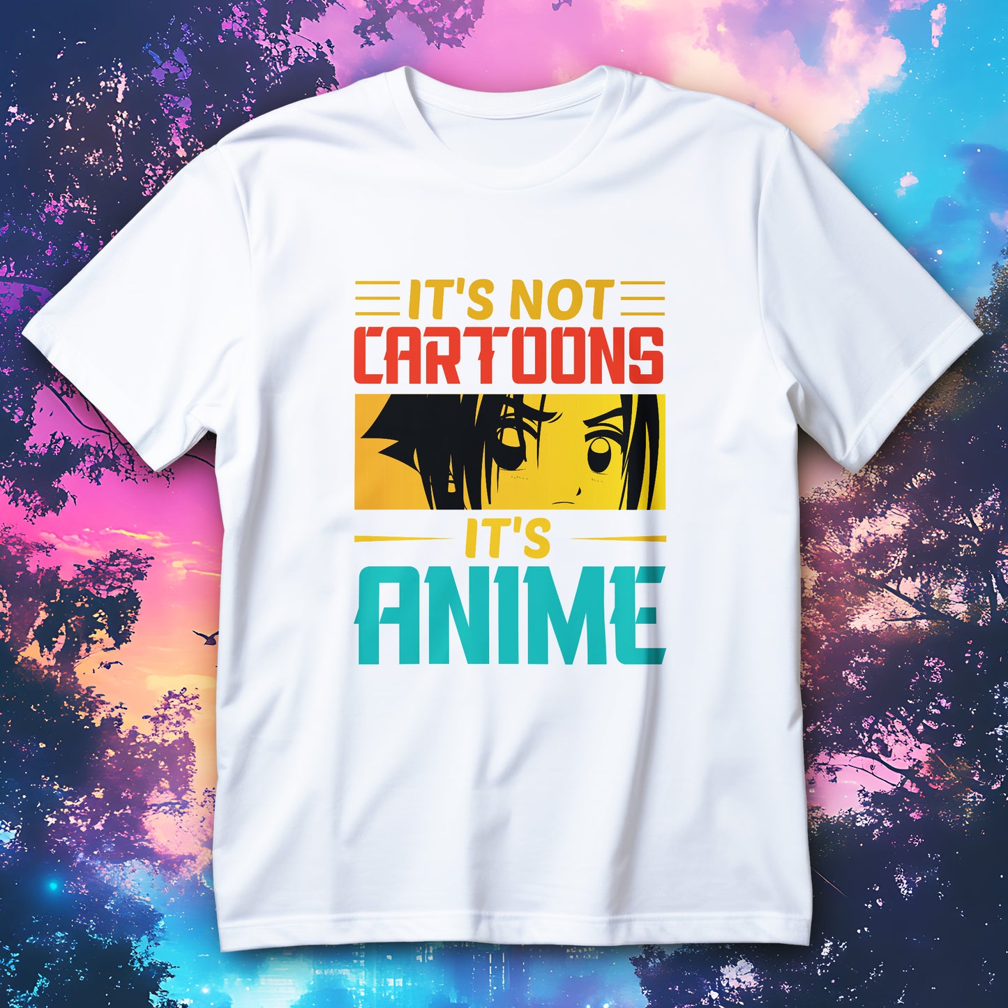 It’s Not Cartoons It’s Anime manga eyes graphic shirt