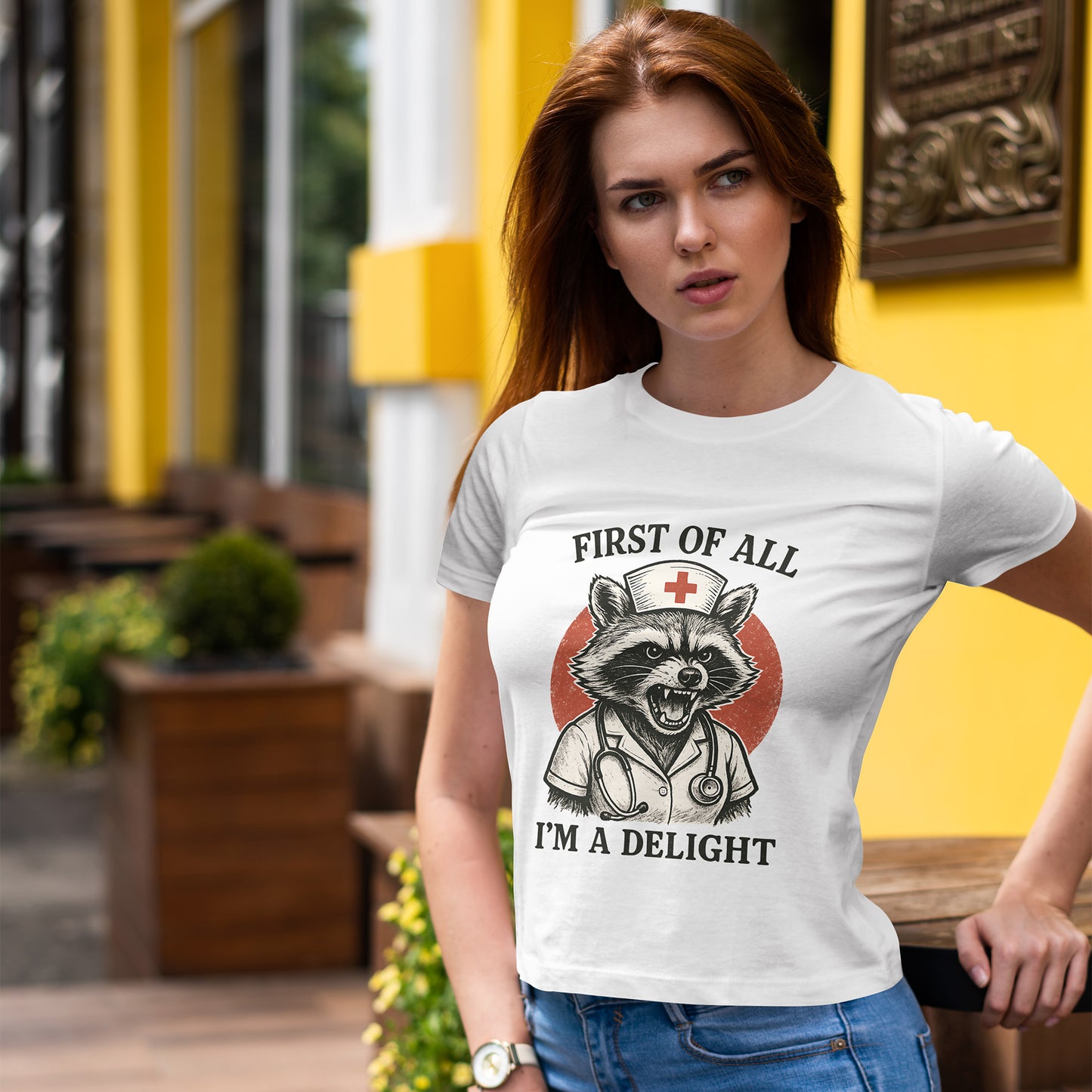 Nurse Raccoon I’m a Delight Shirt - Funny Night Shift Tee