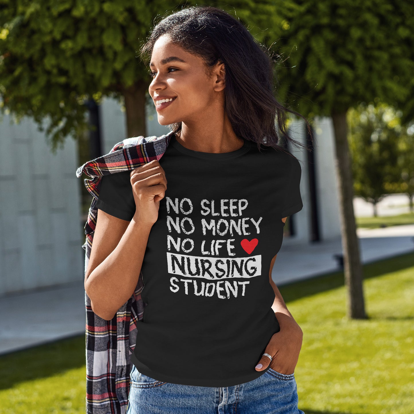 Nursing Student Shirt - No Sleep No Money No Life Tee