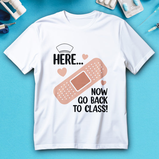 School Nurse Shirt - Bandage & Hearts Appreciation Tee