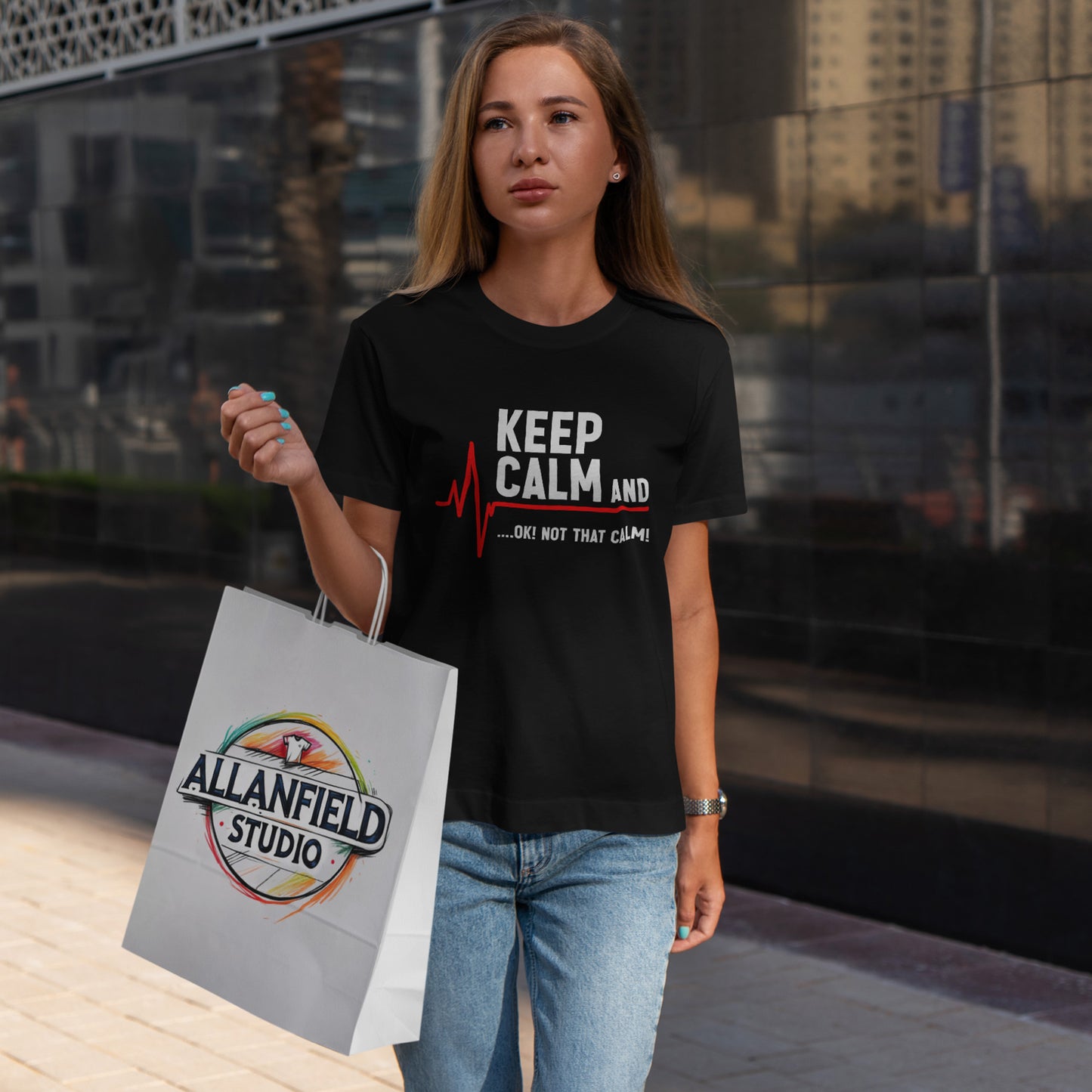 Keep Calm Not That Calm Shirt - Medical ECG Humor Tee