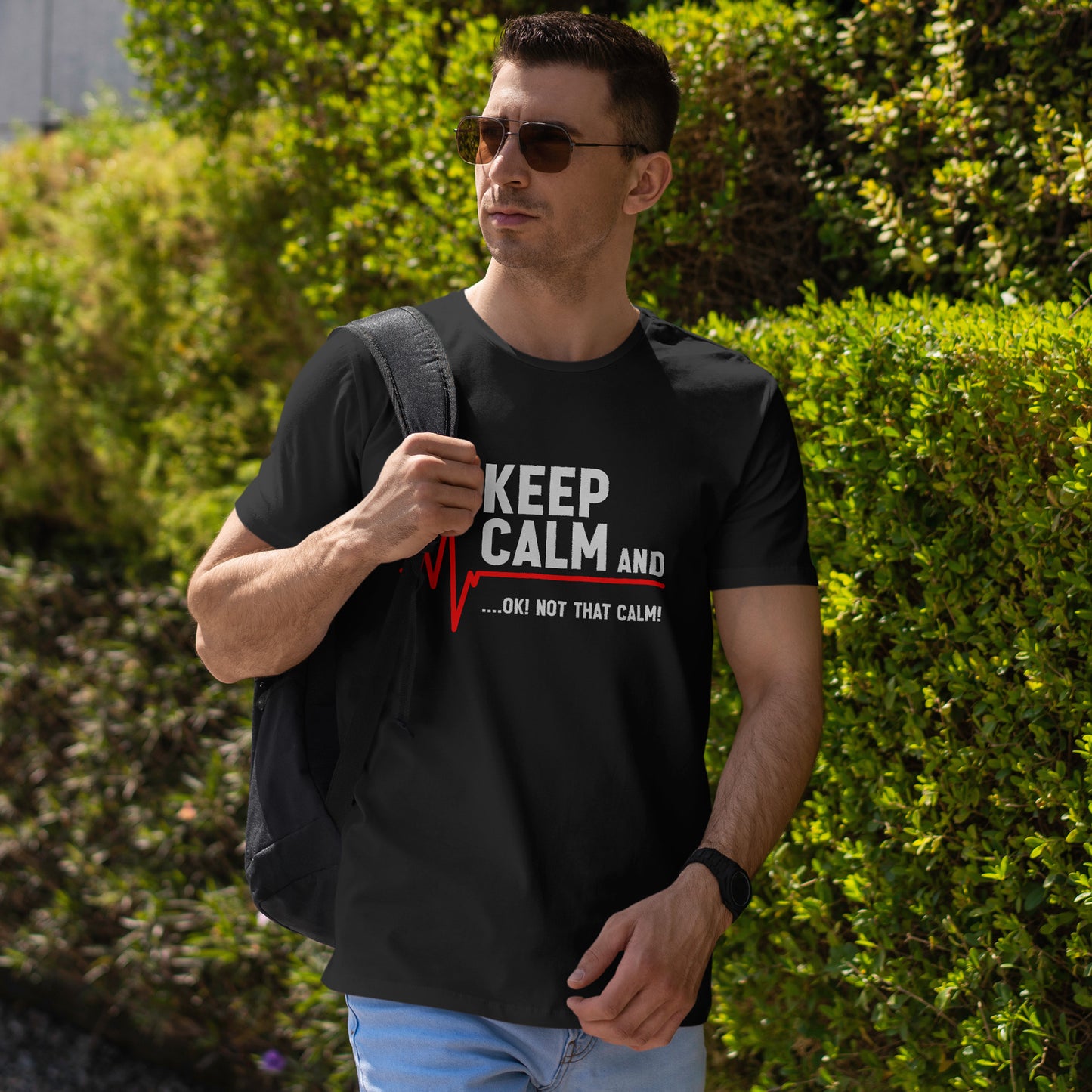Keep Calm Not That Calm Shirt - Medical ECG Humor Tee