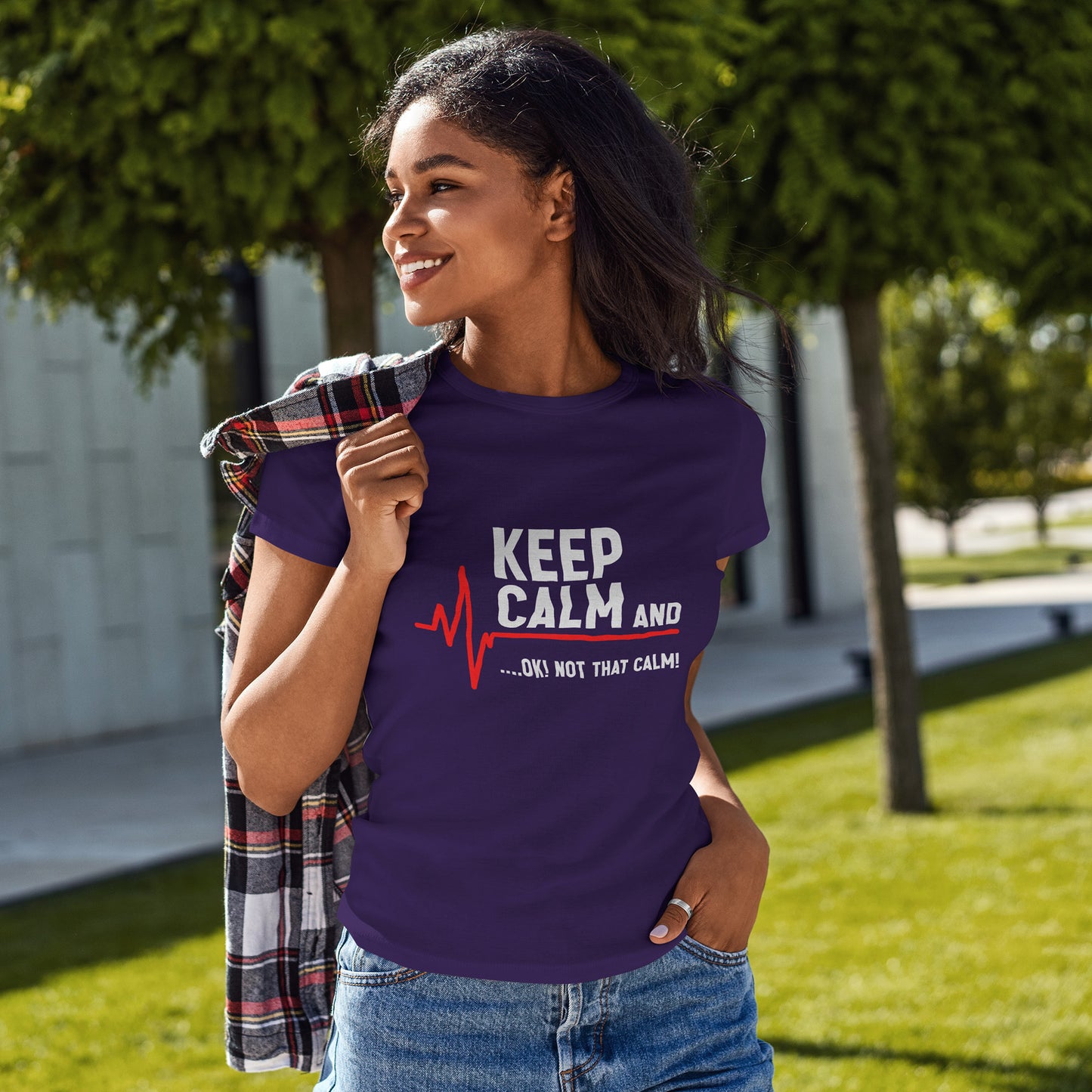 Keep Calm Not That Calm Shirt - Medical ECG Humor Tee