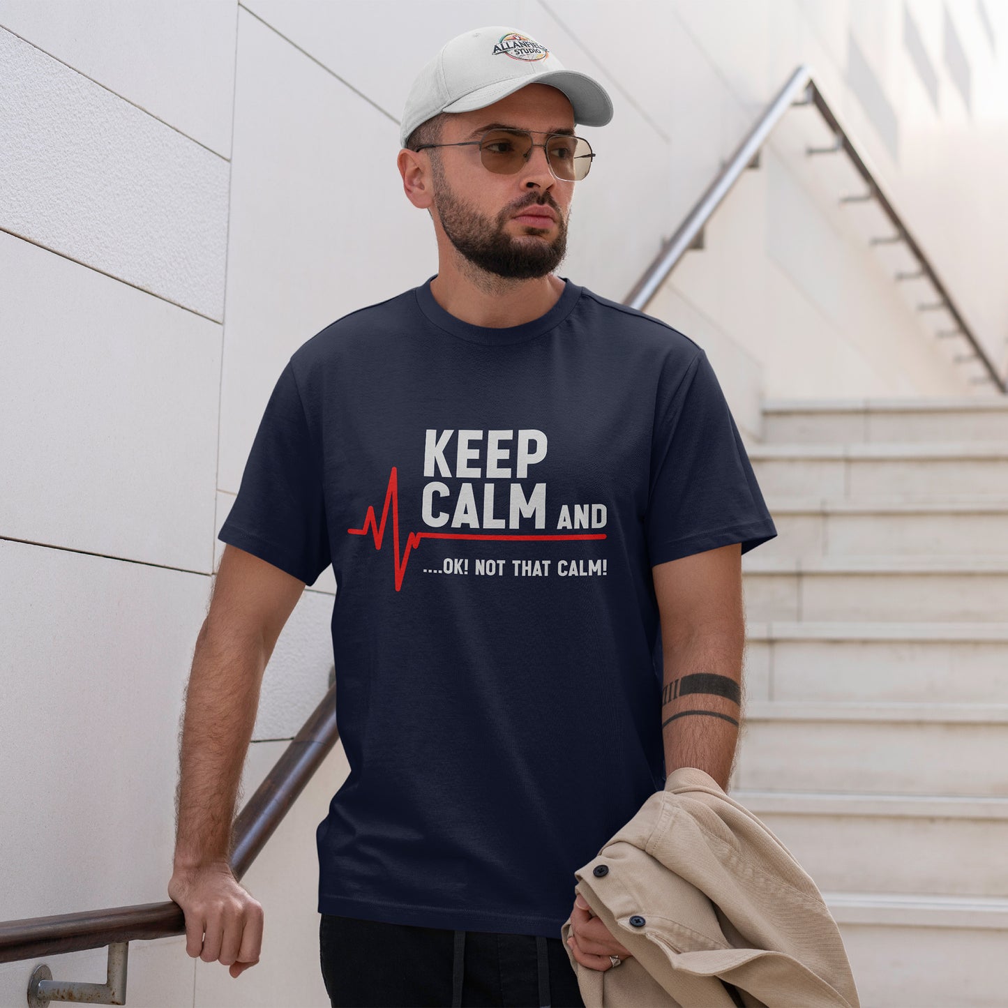 Keep Calm Not That Calm Shirt - Medical ECG Humor Tee