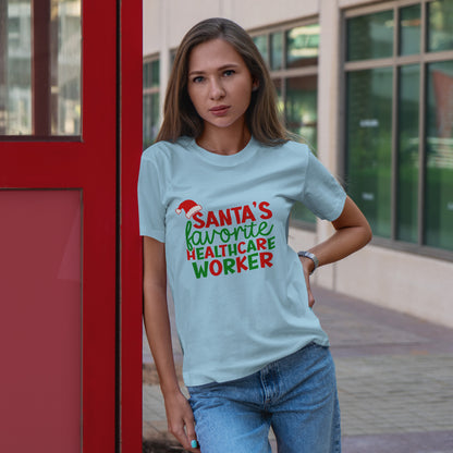 Santa’s Favorite Healthcare Worker Shirt - Christmas Medical Humor Tee