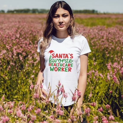 Santa’s Favorite Healthcare Worker Shirt - Christmas Medical Humor Tee