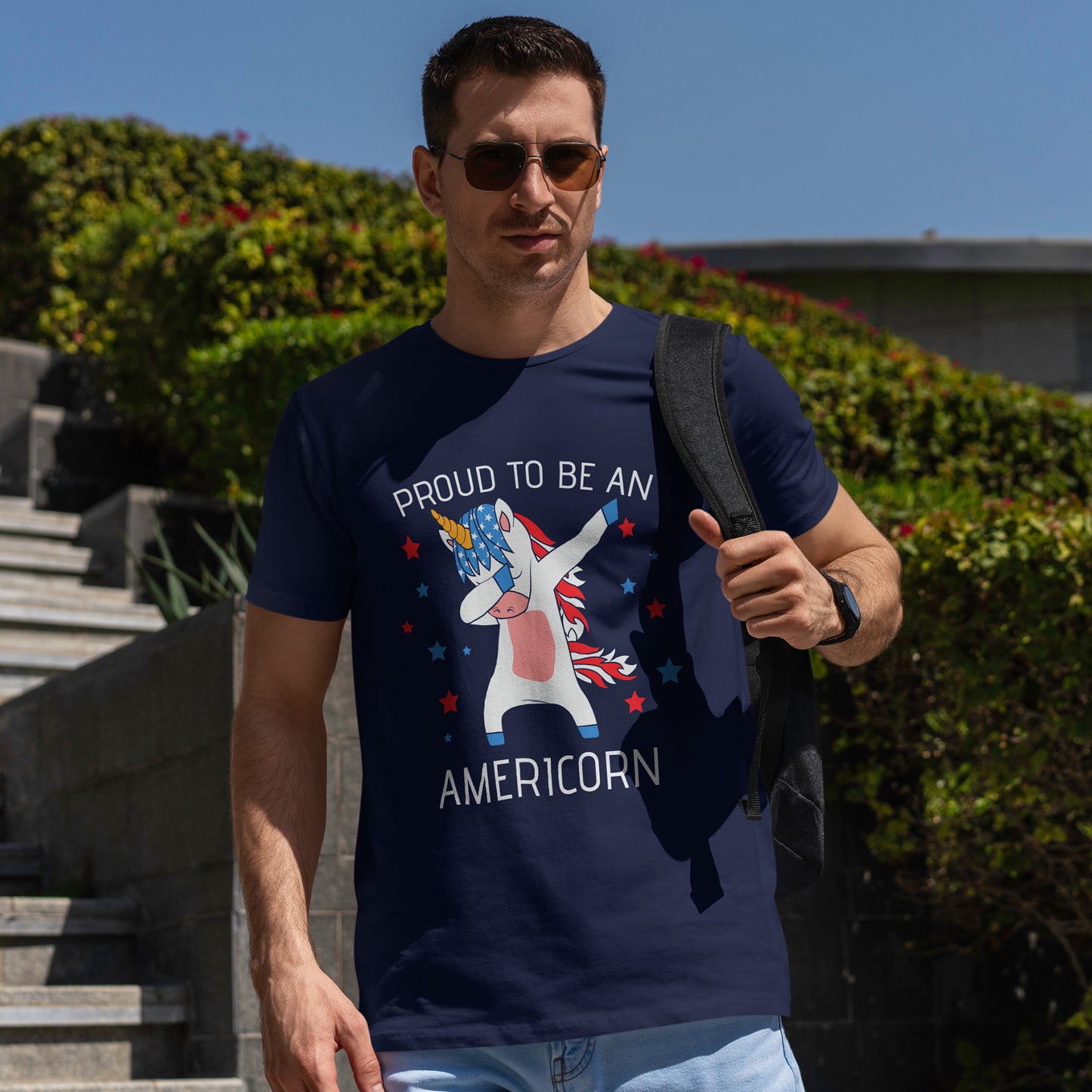 Proud Americorn Shirt - USA Dabbing Unicorn Tee