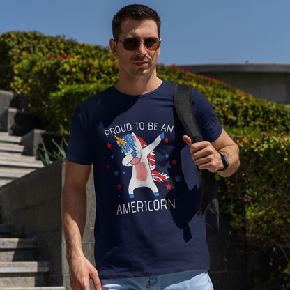 Proud Americorn Shirt - USA Dabbing Unicorn Tee