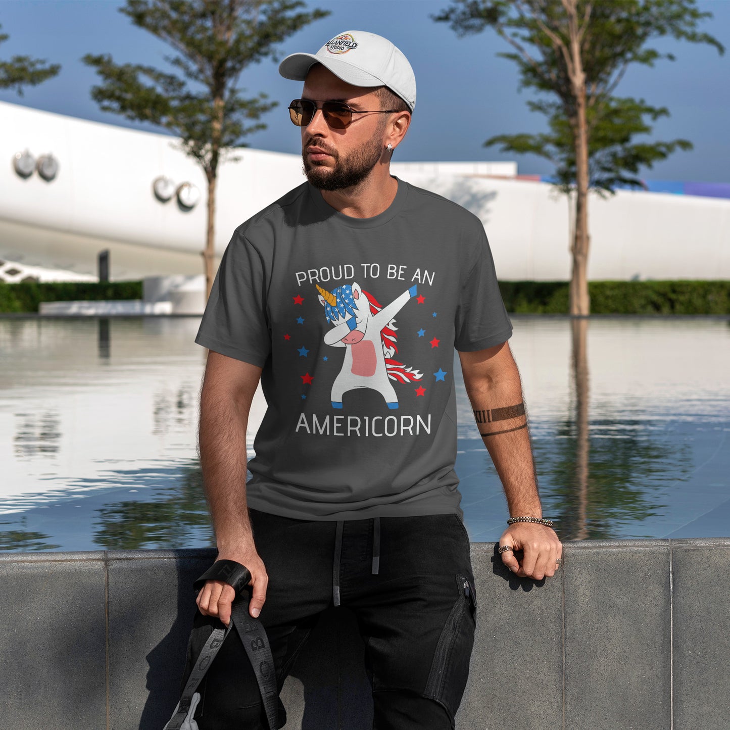 Proud Americorn Shirt - USA Dabbing Unicorn Tee
