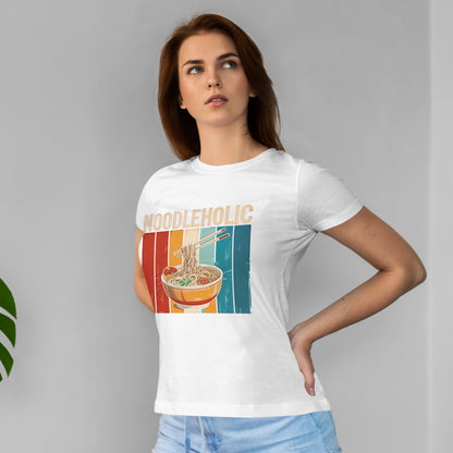 Noodleholic Shirt - Retro Ramen Bowl Tee