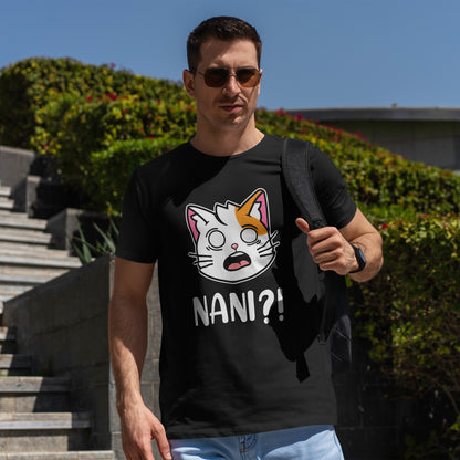 Anime Cat NANI?! Shirt - Kawaii Surprise Meme Tee