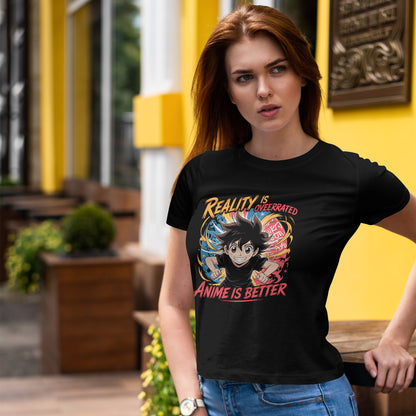 Reality Is Overrated Anime Shirt - Funny Otaku Tee