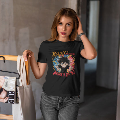 Reality Is Overrated Anime Shirt - Funny Otaku Tee