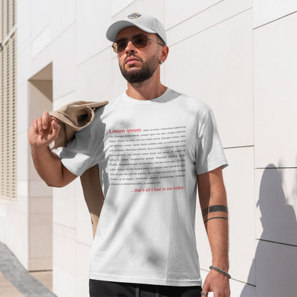 Lorem Ipsum Shirt - Funny Designer & Programmer Tee