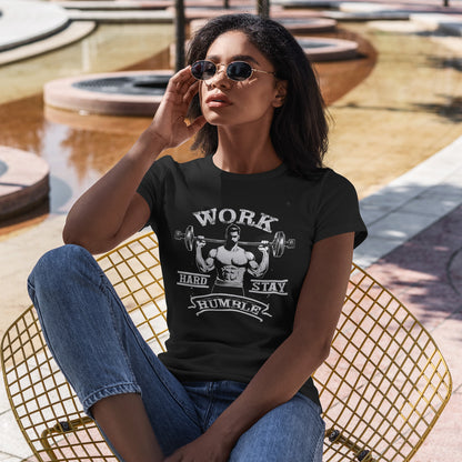 Work Hard Stay Humble Gym Shirt - Motivational Tee