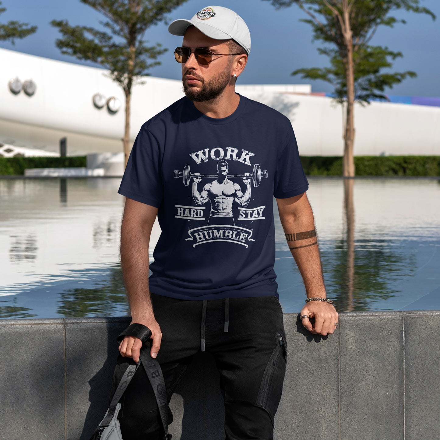 Work Hard Stay Humble Gym Shirt - Motivational Tee