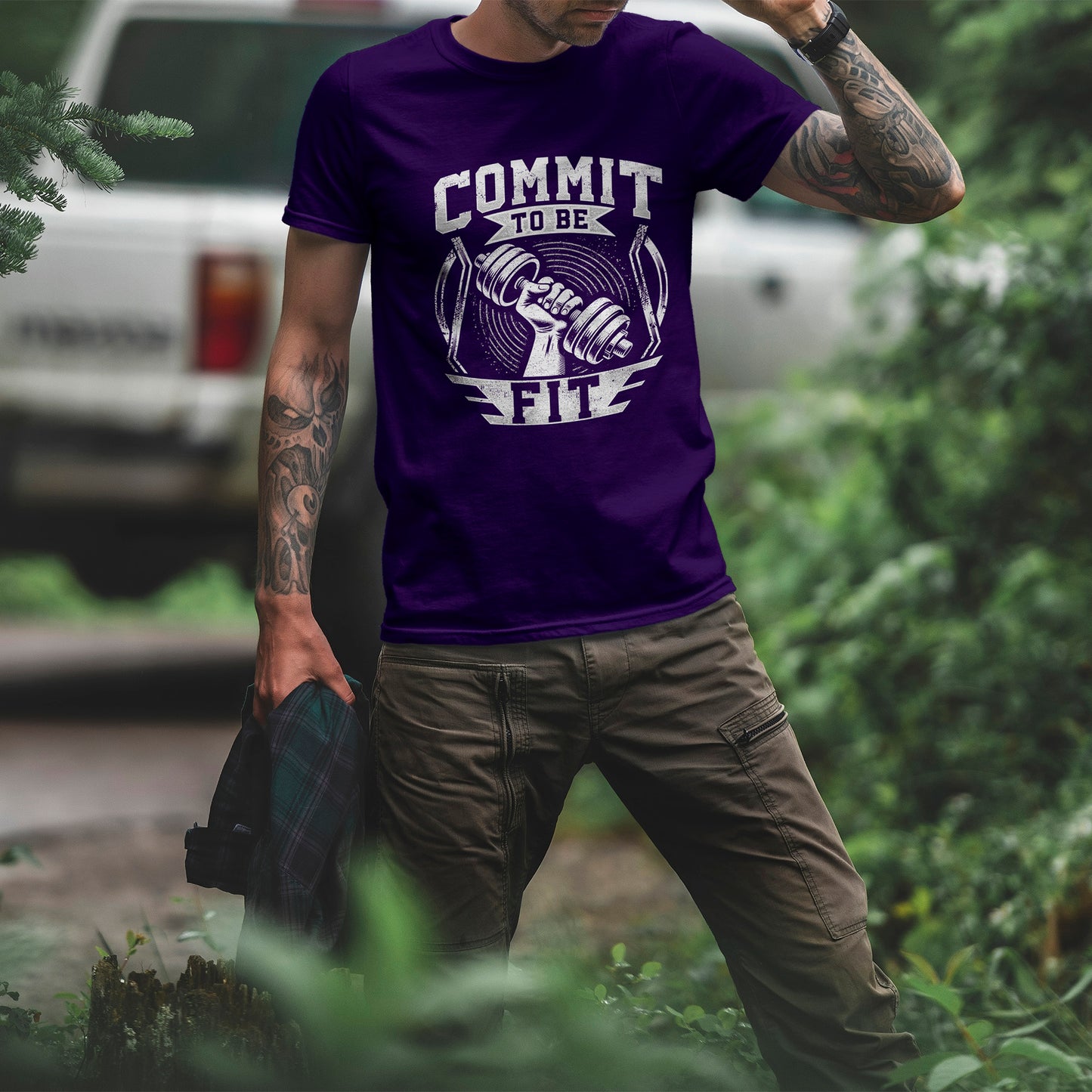 Commit to Be Fit Shirt - Motivational Gym Tee