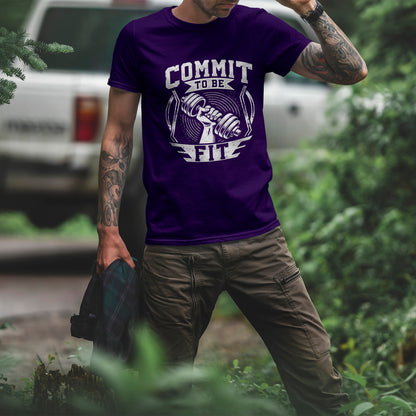 Commit to Be Fit Shirt - Motivational Gym Tee