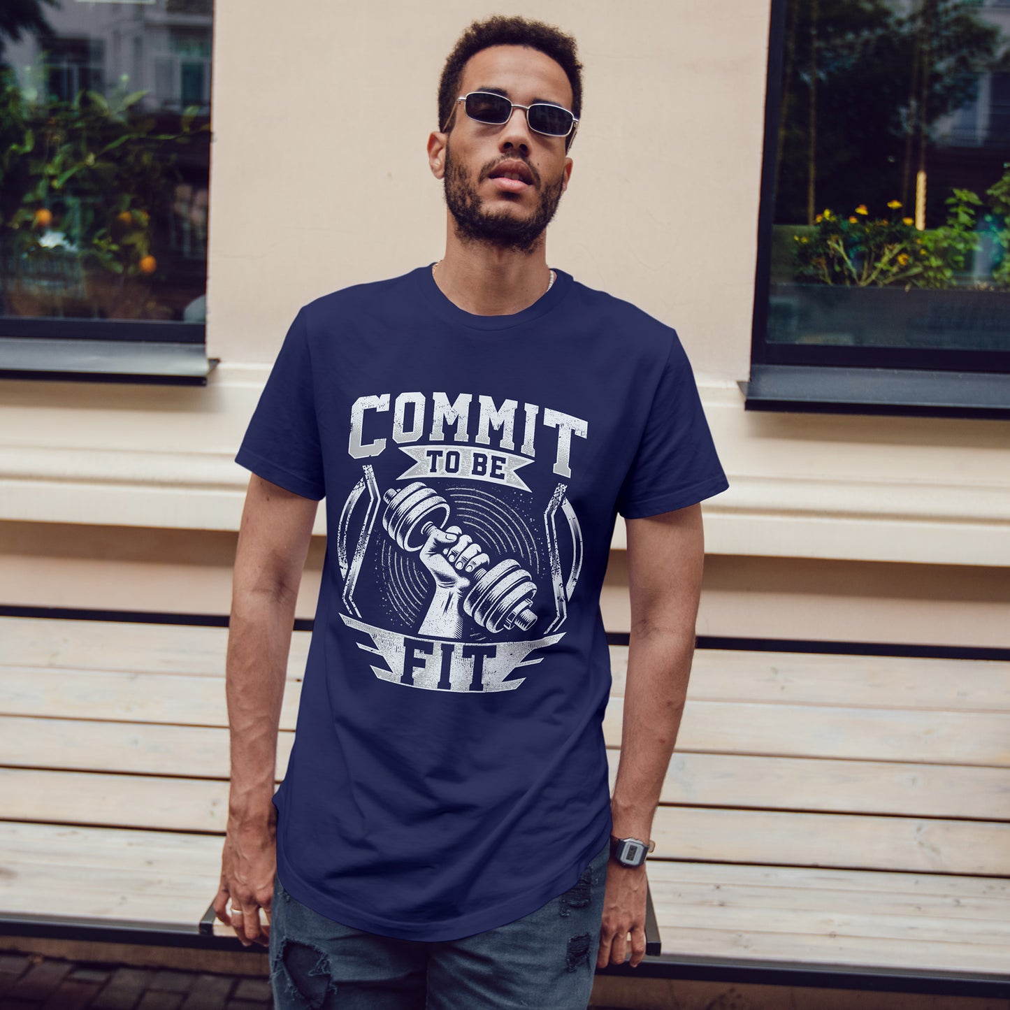 Commit to Be Fit Shirt - Motivational Gym Tee