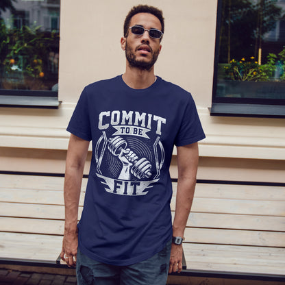 Commit to Be Fit Shirt - Motivational Gym Tee