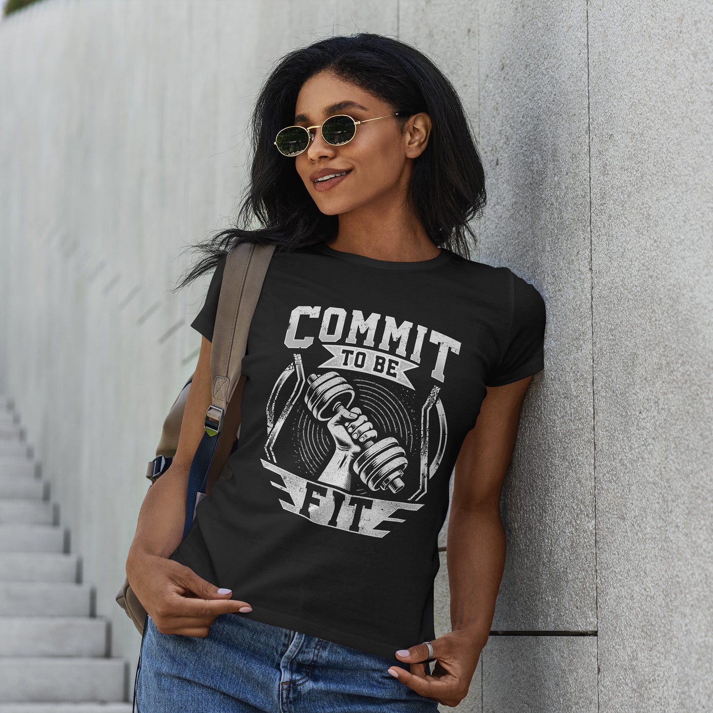 Commit to Be Fit Shirt - Motivational Gym Tee