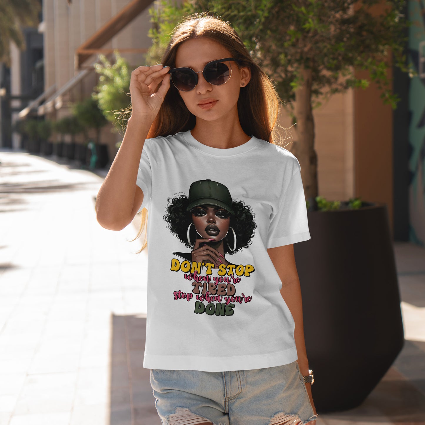 Don't Stop When You're Tired Shirt - Melanin Motivation Tee
