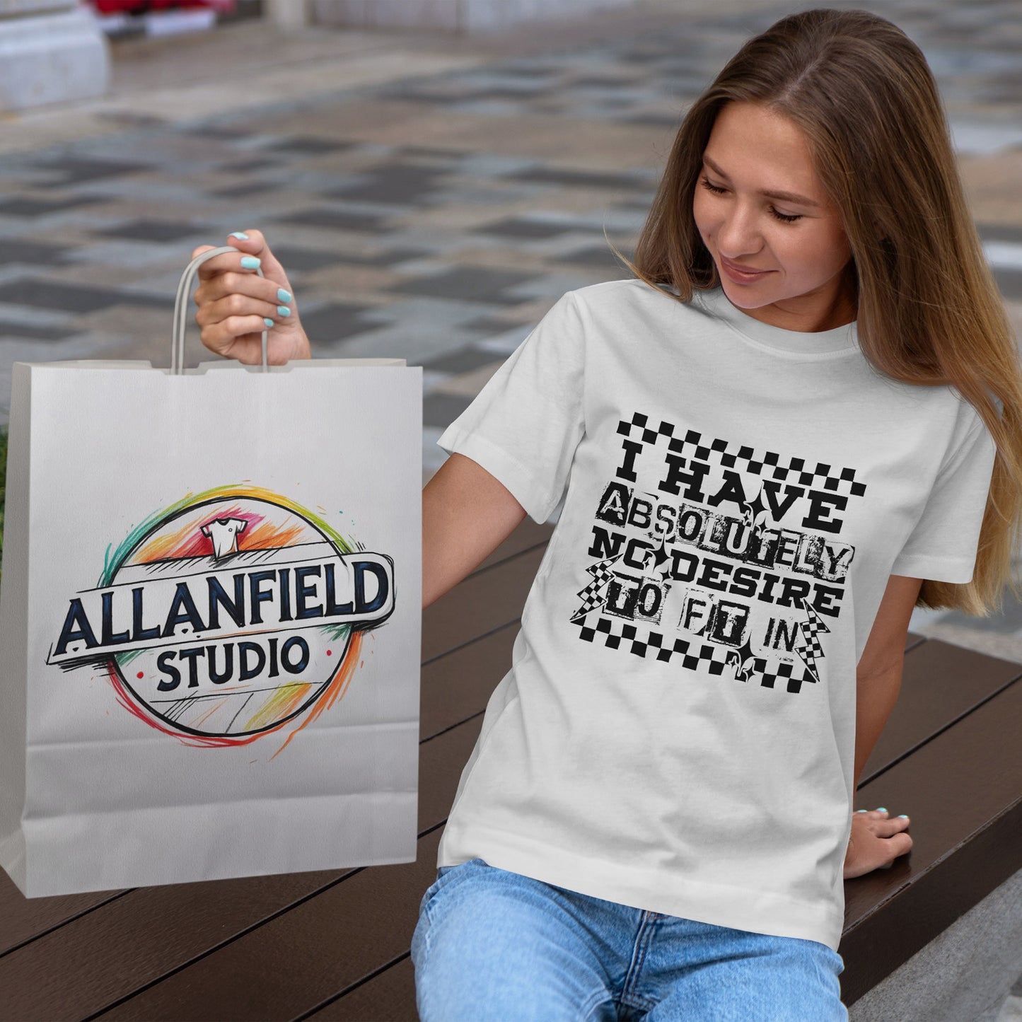 I Have Absolutely No Desire To Fit In Shirt - Emo Punk Grunge Aesthetic Tee, Alternative Graphic T-Shirt, Rebellious Statement Gift