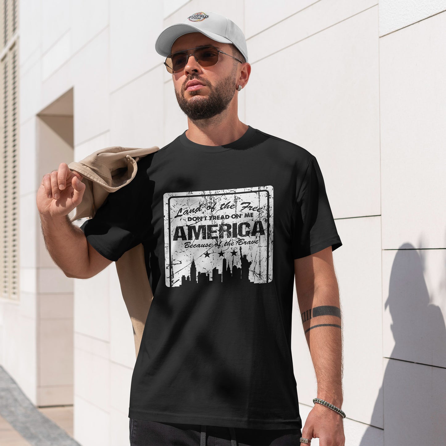 Statue of Liberty Patriotic Shirt - Distressed USA Freedom Tee