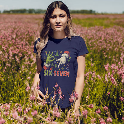 67 Weihnachts-Meme-Shirt – T-Shirt mit frechem Weihnachts-Handzeichen