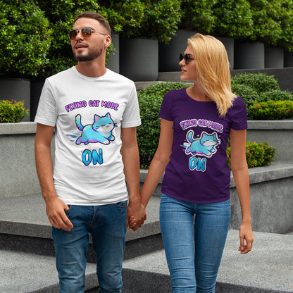 Flying Cat Mode Shirt – Kawaii Pastel Kitty Zoomies Tee