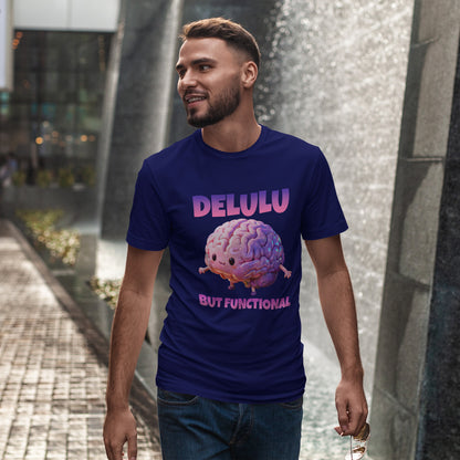 Delulu But Functional Shirt – Funny Kawaii Mental Health Humor Tee