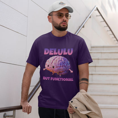 Delulu But Functional Shirt – Funny Kawaii Mental Health Humor Tee
