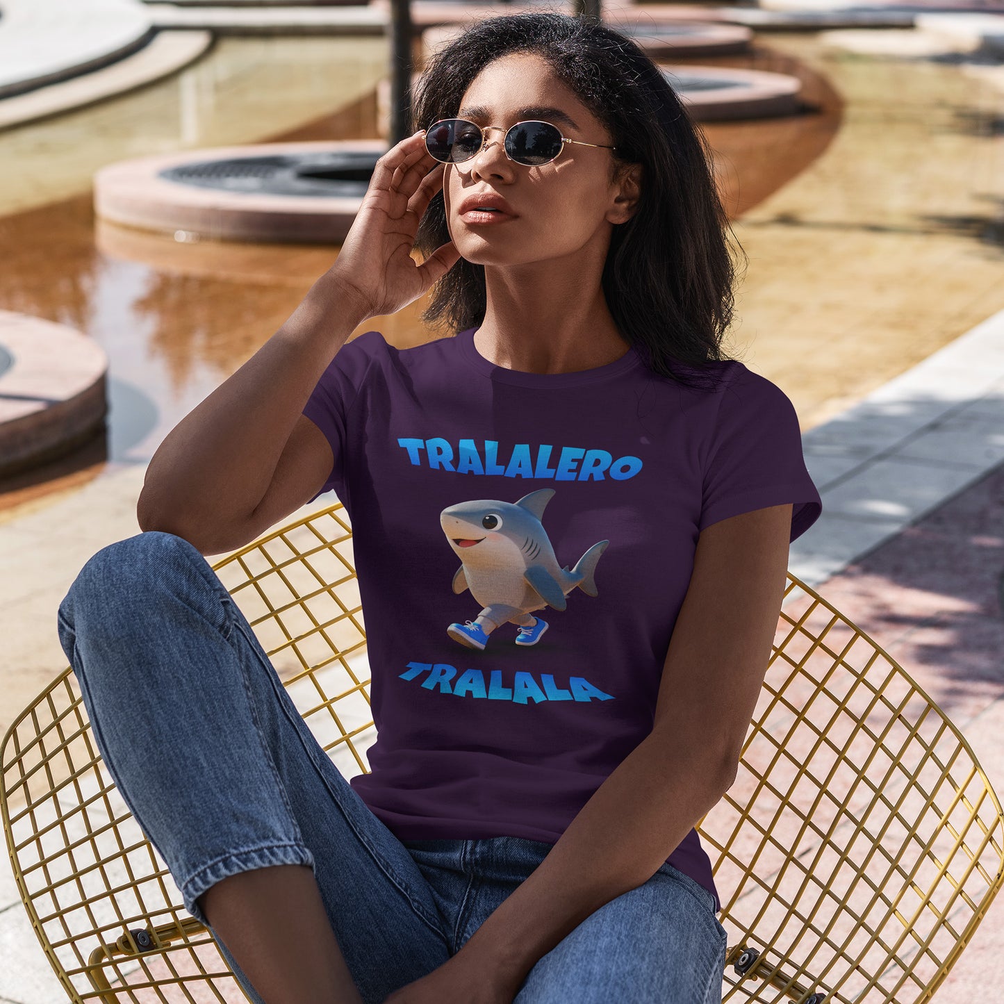 Tralalero Tralala Shark Shirt – Cute Running Shark Cartoon Tee