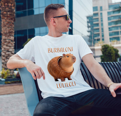 Burbaloni Luliloli Shirt – Cute Capybara in Coconut Funny Animal Tee