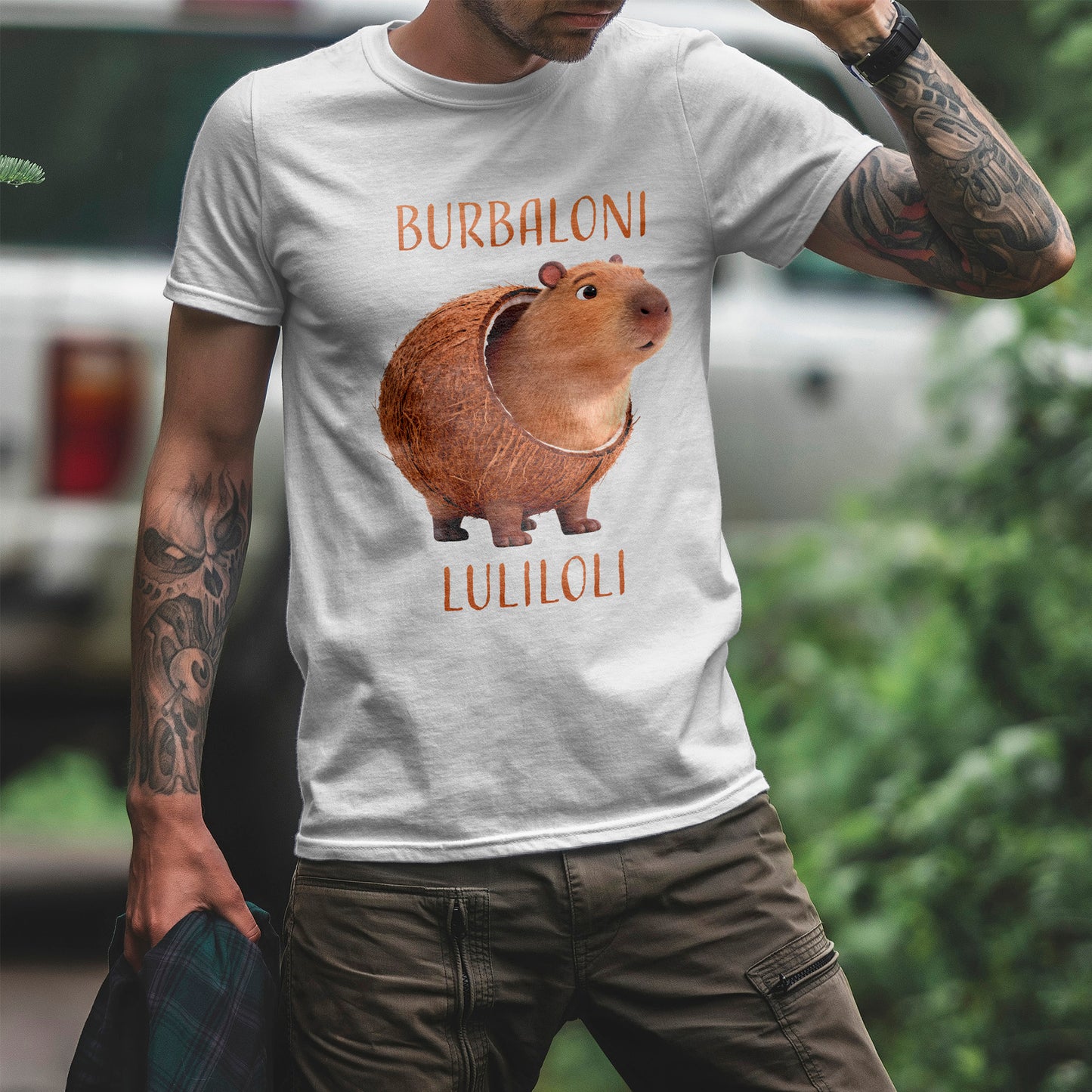 Burbaloni Luliloli Shirt – Cute Capybara in Coconut Funny Animal Tee