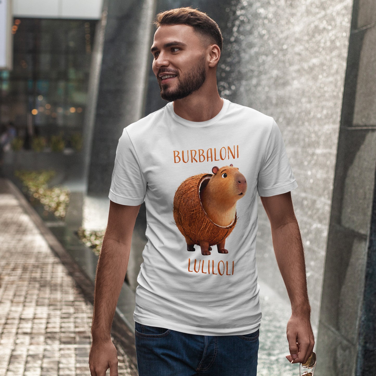Burbaloni Luliloli Shirt – Cute Capybara in Coconut Funny Animal Tee