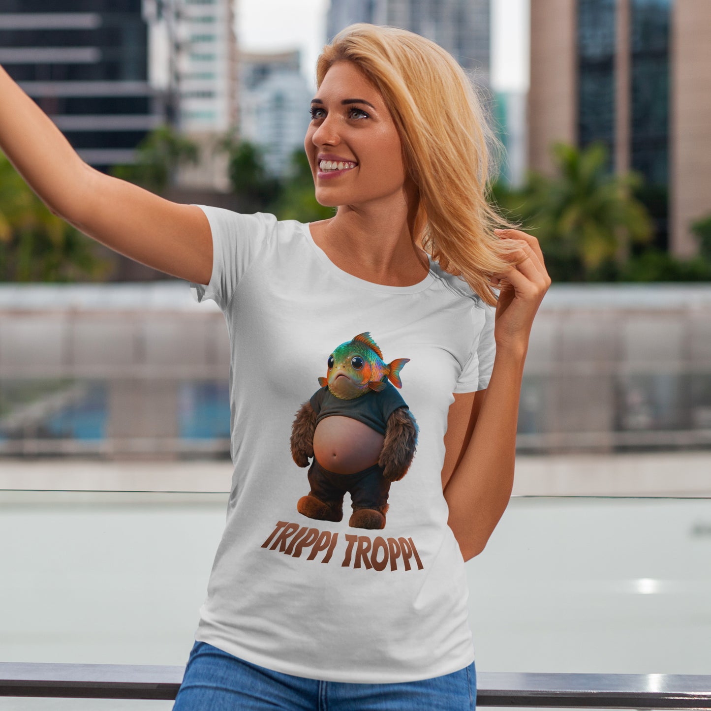 Trippi Troppi Shirt – Absurd Fish Monster Funny Surreal Art Tee