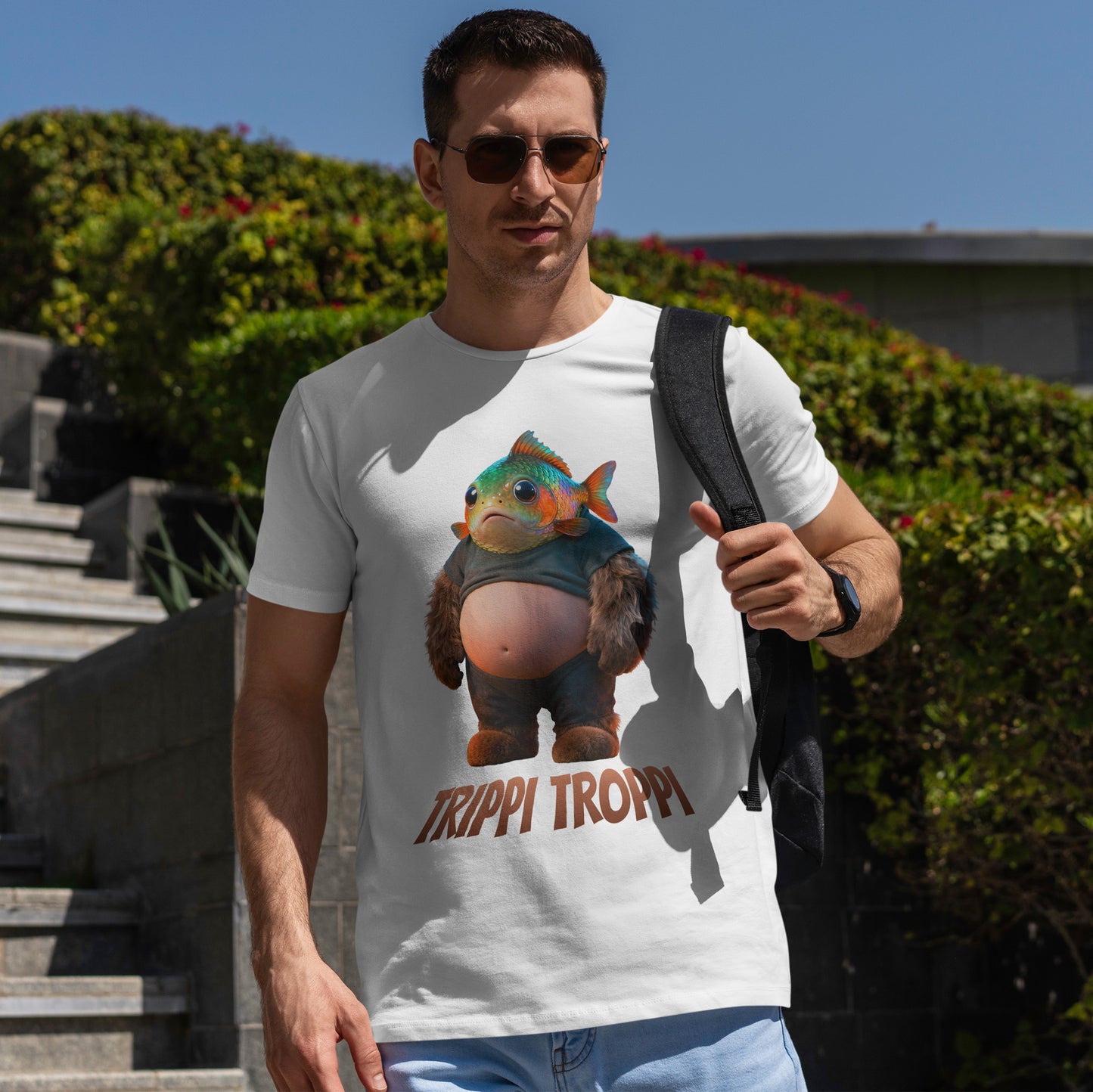 Trippi Troppi Shirt – Absurd Fish Monster Funny Surreal Art Tee