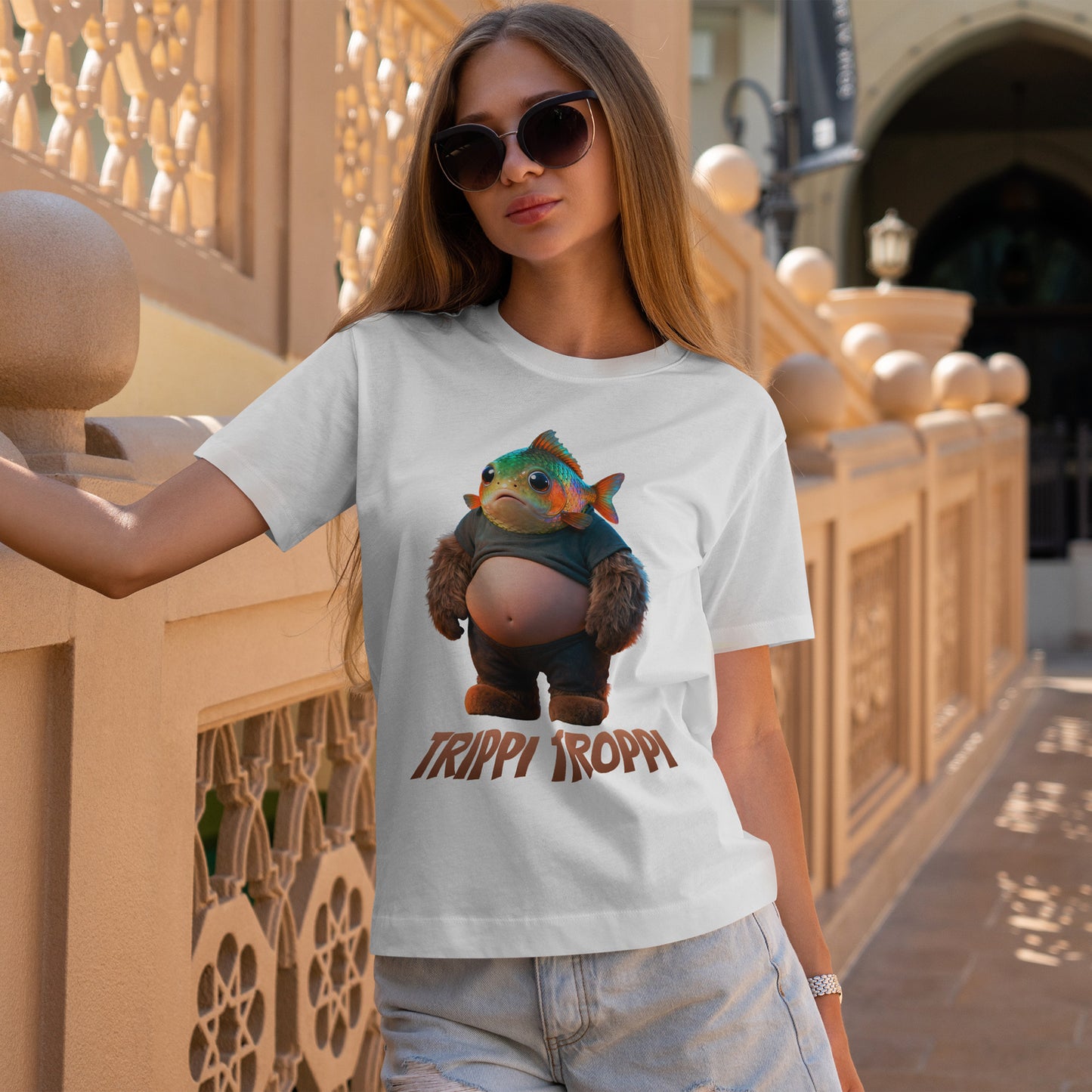 Trippi Troppi Shirt – Absurd Fish Monster Funny Surreal Art Tee