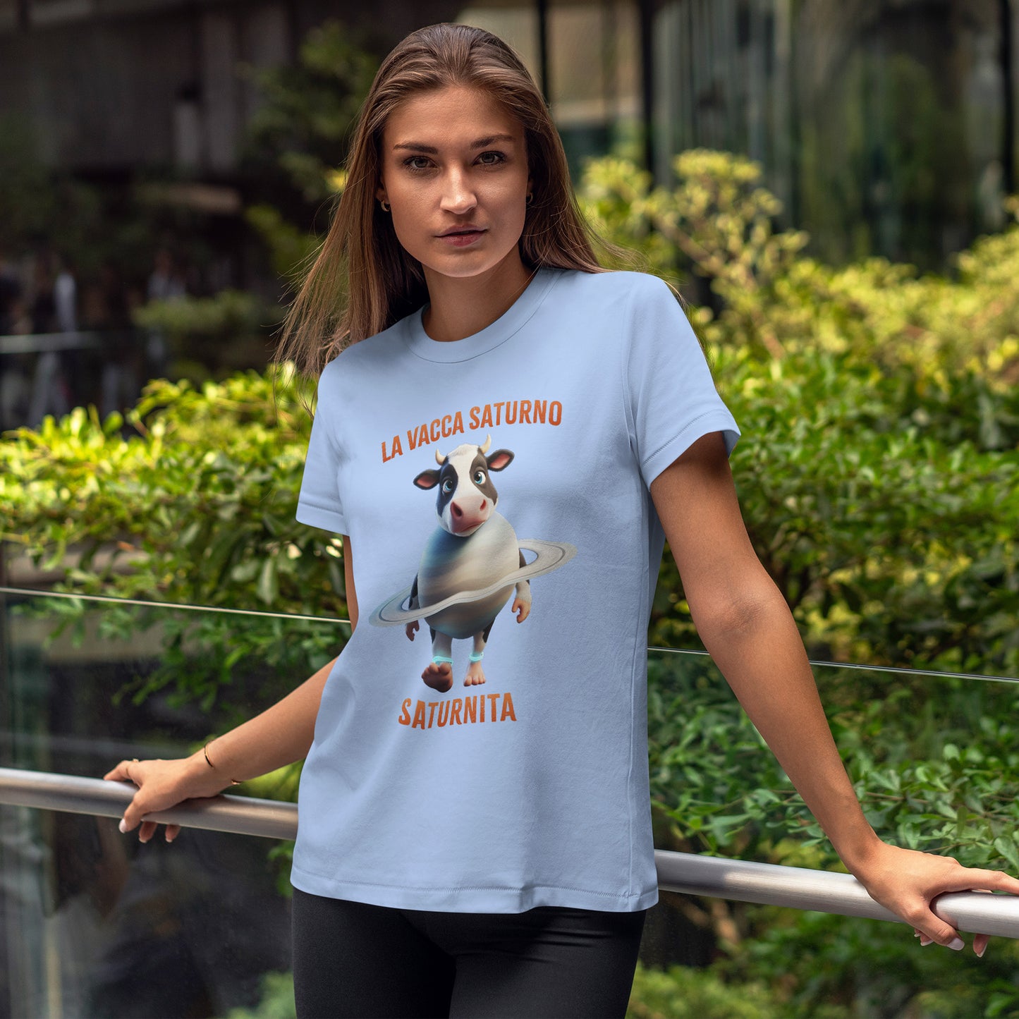 La Vacca Saturno Shirt – Cute Saturn Cow Funny Space Meme Tee