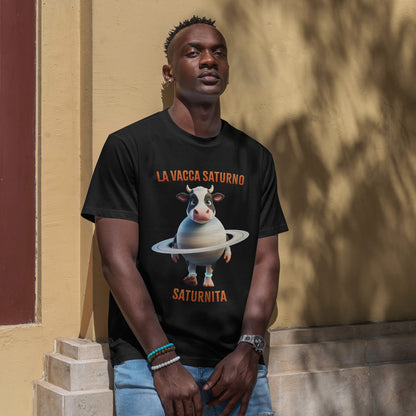La Vacca Saturno Shirt – Cute Saturn Cow Funny Space Meme Tee