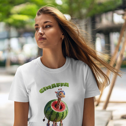 Giraffa Celeste Shirt – Funny Watermelon Space Giraffe Tee