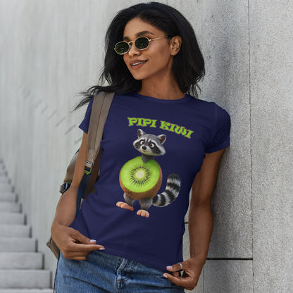 Pipi Kiwi Shirt – Funny Raccoon Fruit Mashup Tee