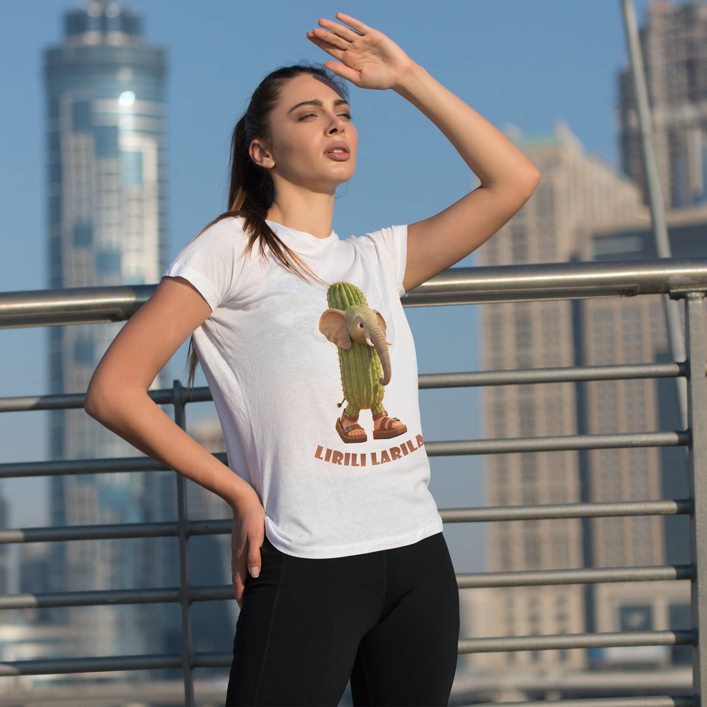 Lirili Larila Shirt – Funny Elephant Cactus Hybrid Tee