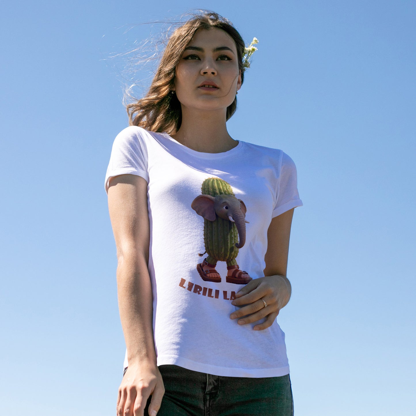 Lirili Larila Shirt – Funny Elephant Cactus Hybrid Tee