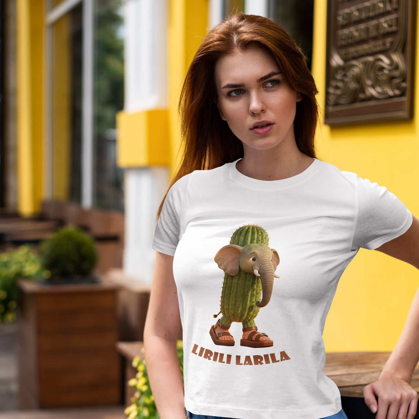 Lirili Larila Shirt – Funny Elephant Cactus Hybrid Tee