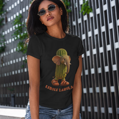 Lirili Larila Shirt – Funny Elephant Cactus Hybrid Tee